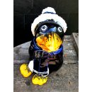 Tangoo Keramik Pinguin blauer Schal