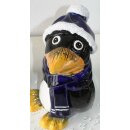 Tangoo Keramik Pinguin blauer Schal