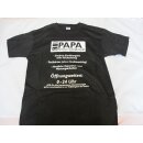 T-Shirt "Papa Full Service Company..." schwarz unisex L