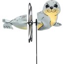 Windspiel Robbe Seal mit Stab H 63 cm, B 32 cm Spin...