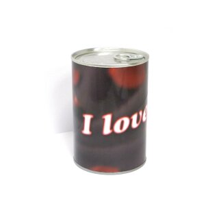 Geschenkdose "I love you" Geldgeschenk Blechdose mit Aufreißlasche
