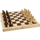 Spielesammlung in Holzkiste Schach, Dame, Backgammon 29 x...