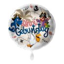 Folienballon - Ø 45cm - Geburtstag Pirat Ahoi...