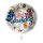 Folienballon - Ø 45cm - Geburtstag Pirat Ahoi Happy Birthday rund ungefüllt