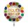 Folienballon - Ø 45cm - Endlich Rentner rund Punkte ungefüllt