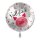 Folienballon - Ø 45cm - Viel Glück Schweinchen rund ungefüllt