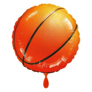 Folienballon - Ø 45cm - Championship Basketball rund ungefüllt
