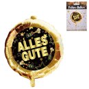 Folienballon - Ø 45 cm - Alles Gute schwarz/gold...