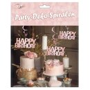Party Spirale "Happy Birthday" roségold...