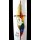 Taufkerze weiß / regenbogenfarben Taube Ø 70  H 250 mm inkl. Klarsichtkarton und Beschriftungsplatte zum Selberbeschriften Dekoration