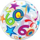Bubble 60 mit Sternen &Oslash; 56 cm Ballon...