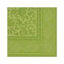 20 Servietten "ROYAL Collection" 1/4-Falz 40 cm x 40 cm olivgrün "Ornaments"