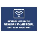Schild Metall "W-LAN Signal" Blechschild 20 x...