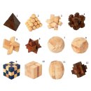 Geduldsspiel Holz Puzzle 4 x 4 x 4 cm verschiedene...