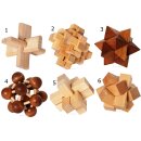 Geduldsspiel Holz Puzzle 9 x 9 x 9 cm verschiedene...