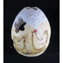 Deko Schalen und Teelichthalter Ei Keramik Serie Hühner Ostern