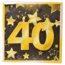 Servietten Geburtstag 40