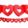 Herz Girlande rot Papier 3 m Hochzeit Valentinstag Liebe Dekoration