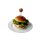 Olivenholz Burgerspieß ca. 12 cm Edelstahl mit Griff aus Olivenholz