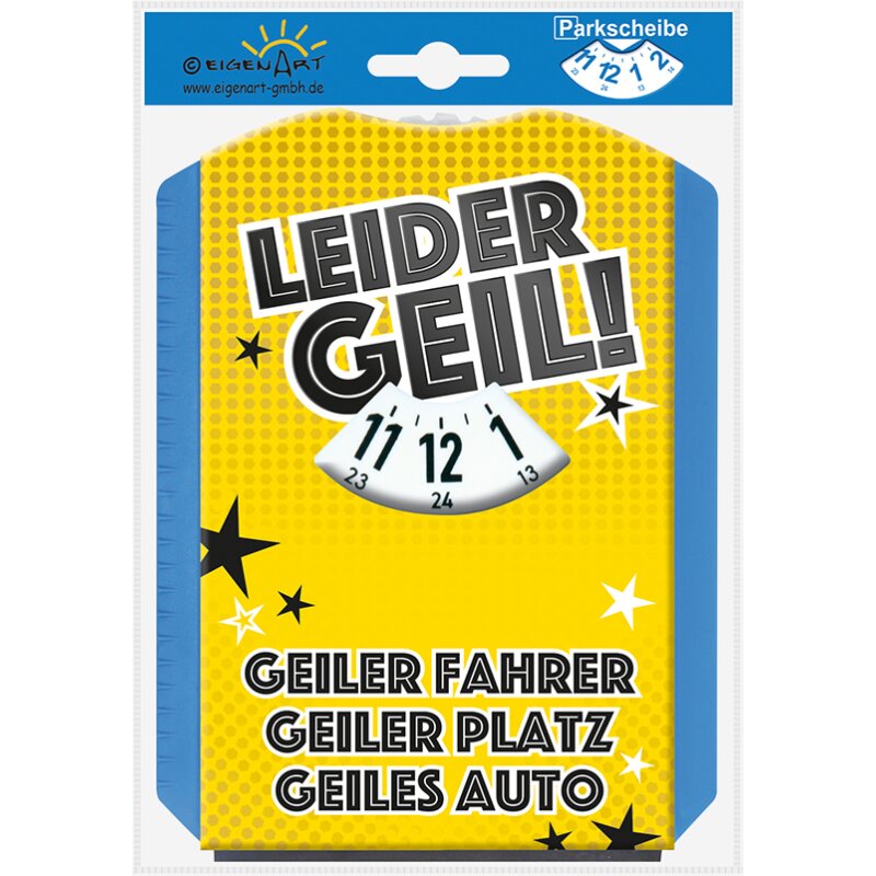 lustige ParkscheibeLeider Geil mit Eiskratzer und Gummiabzieher - G, 4,37  €