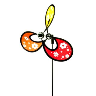 Windrad Windspiel Little Flower Rainbow Ø 28 cm H 70 cm