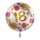 Folienballon - Ø 45cm - Shiny Dots 18 rund ungefüllt