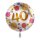 Folienballon - Ø 45cm - Shiny Dots 40 rund ungefüllt