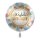 Folienballon - Ø 45 cm - Herzliche Glückwünsche  rund ungefüllt