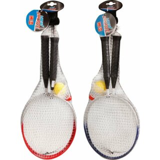 Badminton-Set klein für Kinder mit Federbällen von New Sports ab 5 Jahre
