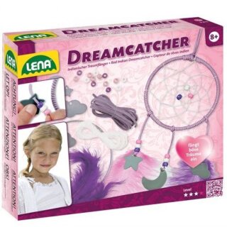 LENA® Dreamcatcher Traumfänger  Mond und Sterne Spiele Basteln Kinder Bastelset