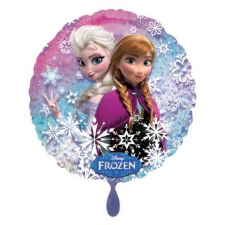 Folienballon -  Ø 45 cm - Frozen Anna Elsa holographisch ungefüllt Anagram