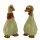 2 Enten stehend mit Kopftuch und Halstuch Keramik 6.8 x 6.3 x 13.2 cm