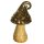 Pilz mit brauner Kappe klein Keramik 7 x 7 x 16.5 cm Deko Figur Garten