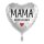 Folienballon - Ø 45cm - Mama Du bist die Beste Herz ungefüllt