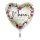 Folienballon - Ø 45cm - Mama Danke, dass Du immer für mich da bist! Herz ungefüllt