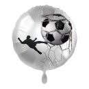 Folienballon - Ø 45cm - Fußball Sport rund...