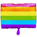 Folieballon Rainbow Flag Regenbogen Fahne Ø 43 cm...
