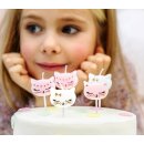 Kuchenkerzen - Cats Katzen 6 Stück Geburtstag Dekoration