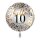 Folienballon - Ø 45cm - Hello 10 Glückwunsch rund ungefüllt Premiloon