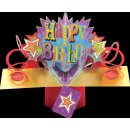 Pop up Karte 3D "Happy Birthday" Motiv 1...