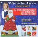 Adventskalender XL- Santa Claus zum Befüllen 53 x 26...