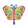 Folienballon - Ø 50cm - Kleiner Schmetterling ungefüllt Anagram