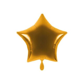 Folienballon Stern Ø 45 cm gold ungefüllt Anagram