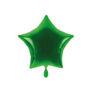 Folienballon Stern Ø 45 cm grün ungefüllt Anagram