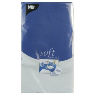 Tischdecke stoffähnlich Vlies "soft selection" 240x140cm dunkelblau Tischdeko