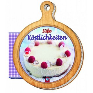 Geschenk-Kochbuch Brettchen S&uuml;&szlig;e K&ouml;stlichkeiten