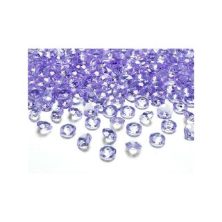 Kristall Diamanten lila 12mm 100 Stück Dekosteine Acryl Tischdeko Streuteile