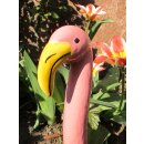 Flamingo-Hals rosa Keramik 20 cm f&uuml;r Stab Garten...