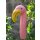 Flamingo-Hals rosa Keramik 20 cm für Stab Garten Blumentopf Dekoration