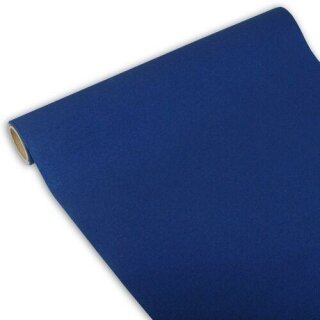 Tischläufer Tissue "ROYAL Collection" 3mx40cm dunkelblau uni Mitteldecke Tischdecke